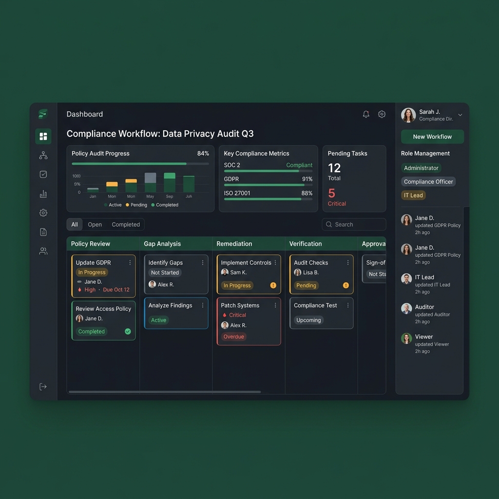 B2B compliance workflow MVP